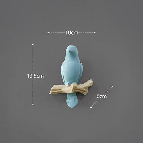 Lisslune | Nature's Charm: Avian Resin Wall Hook Organizer for Stylish Home Organization