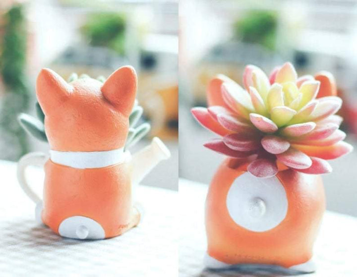 Lisslune | Resin Corgi Mini Flower Pot