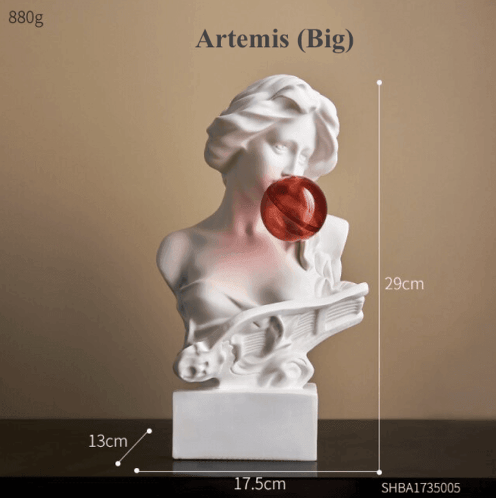 Lisslune | Resin Greek abstract sculpture