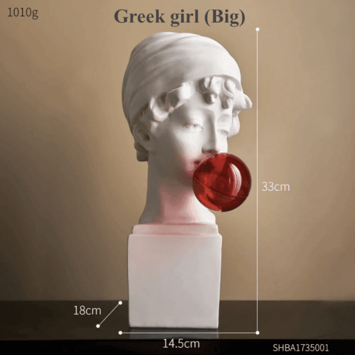 Lisslune | Resin Greek abstract sculpture