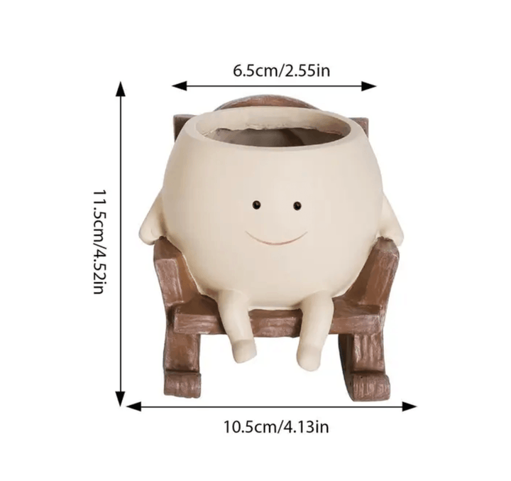 Lisslune | Resin Smiling Face Planter