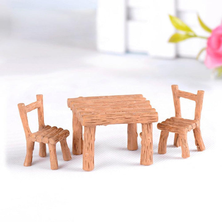 Lisslune | Enchanting Miniature Fairy Garden Dining Set in Premium Resin