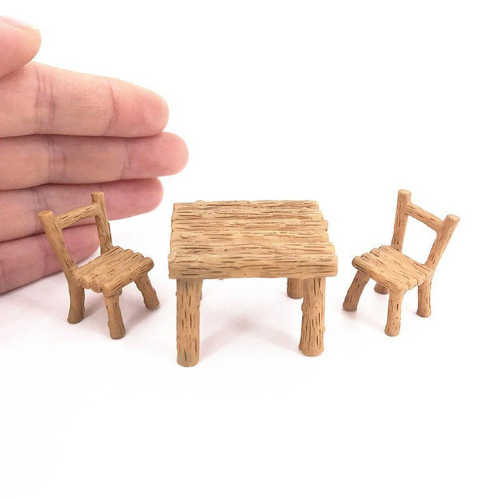 Lisslune | Enchanting Miniature Fairy Garden Dining Set in Premium Resin