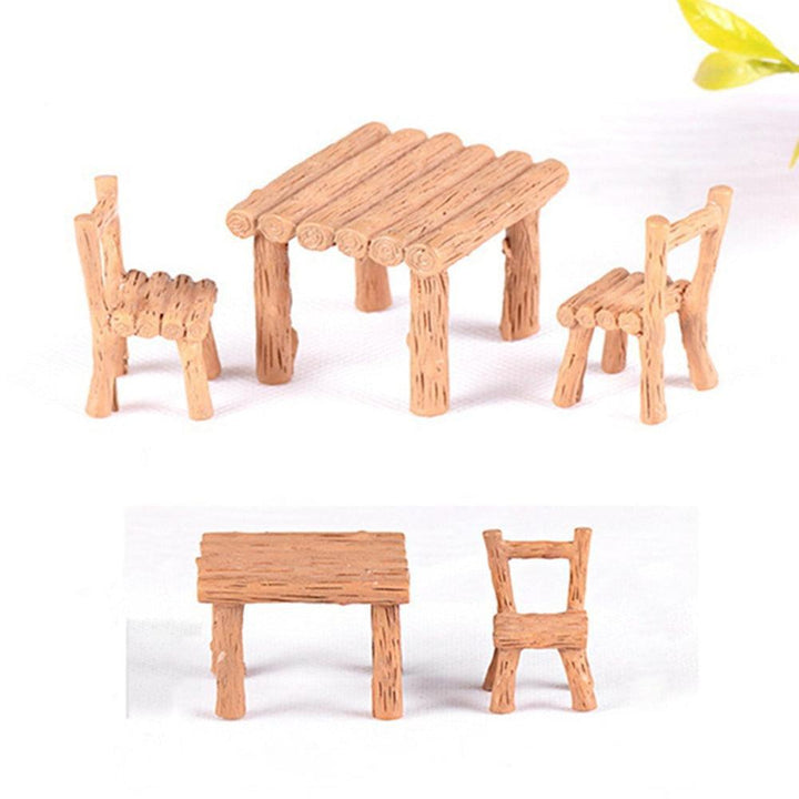 Lisslune | Enchanting Miniature Fairy Garden Dining Set in Premium Resin
