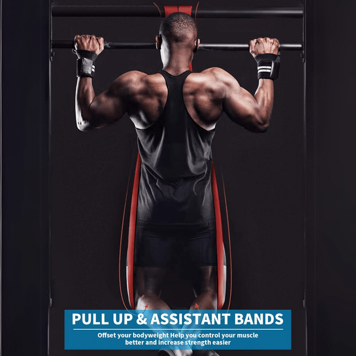 Lisslune | Resistforce Pull-Up Assistance Bands – Resistance Set for Strength Training, Dips, and Bodyweight Exercises