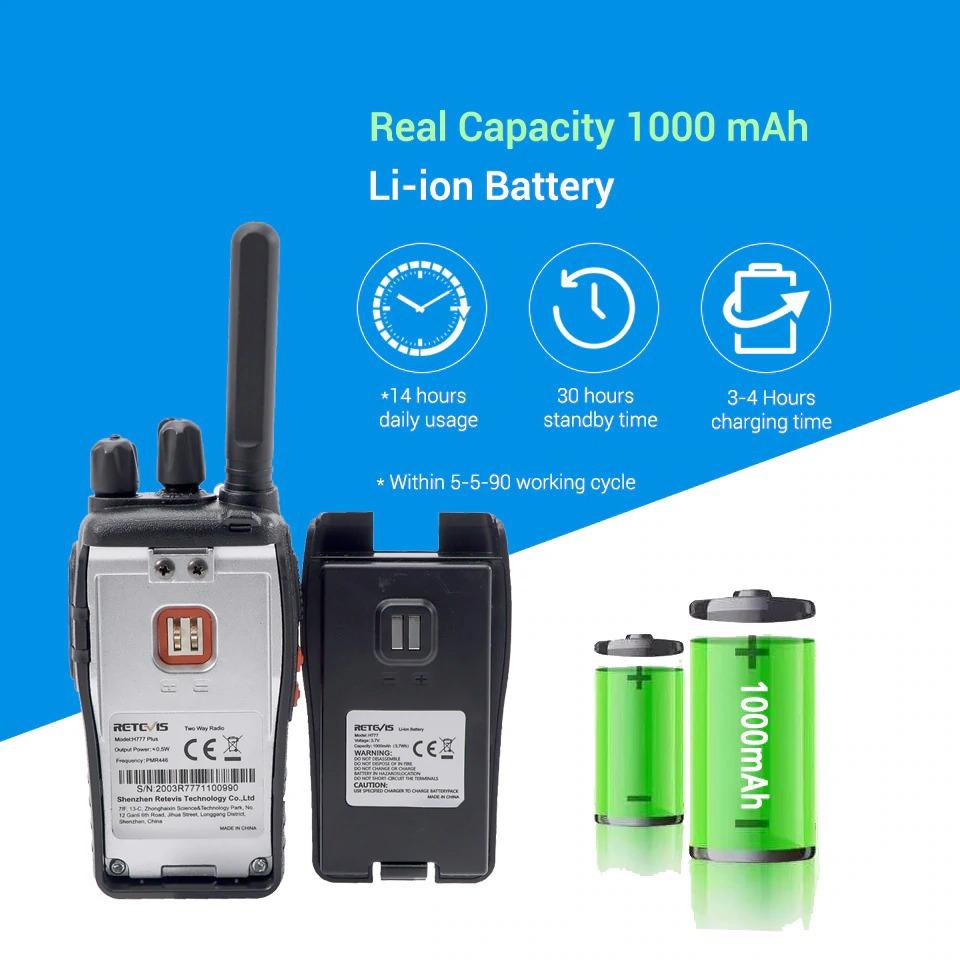 Lisslune | Radio Walkie Talkie 2 pcs USB Charging