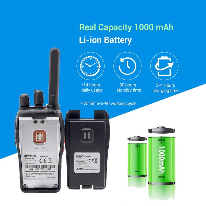 Lisslune | Radio Walkie Talkie 2 pcs USB Charging