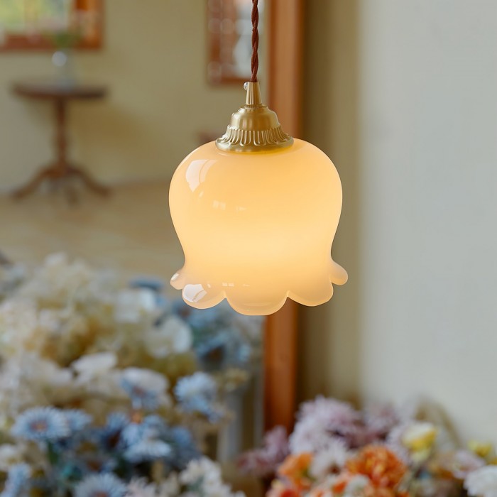 Lisslune | FloralGlow - Elegant floral pendant light