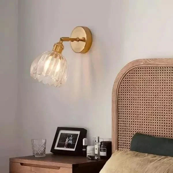 Lisslune | Vintage Tulip Glass Wall Sconce Light