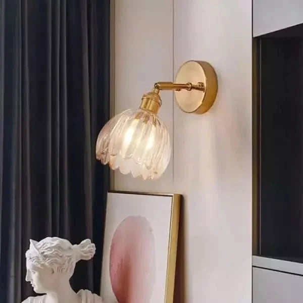 Lisslune | Vintage Tulip Glass Wall Sconce Light