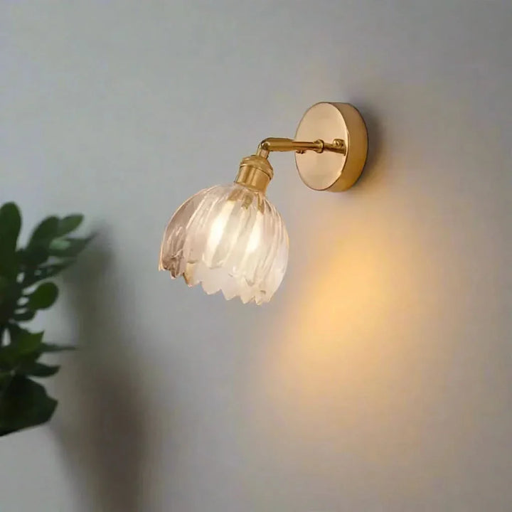 Lisslune | Vintage Tulip Glass Wall Sconce Light