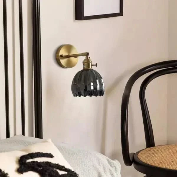 Lisslune | Vintage Tulip Glass Wall Sconce Light