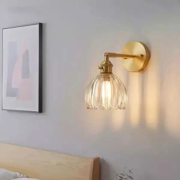 Lisslune | Vintage Tulip Glass Wall Sconce Light