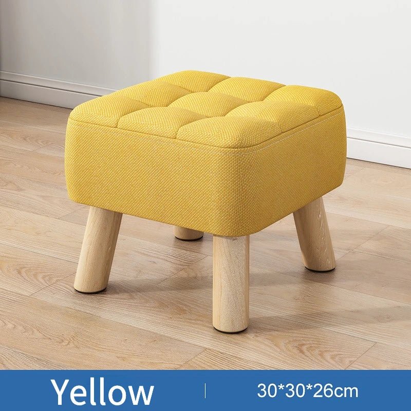 Lisslune | Padded ottoman stool in retro style in pastel colors