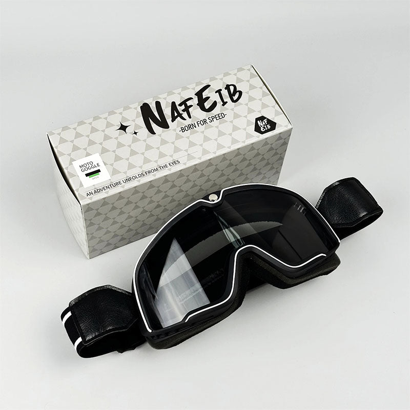 Lisslune | RETRO RIDE GOGGLES – Vintage Motorcycle Eyewear with 100% UV Protection