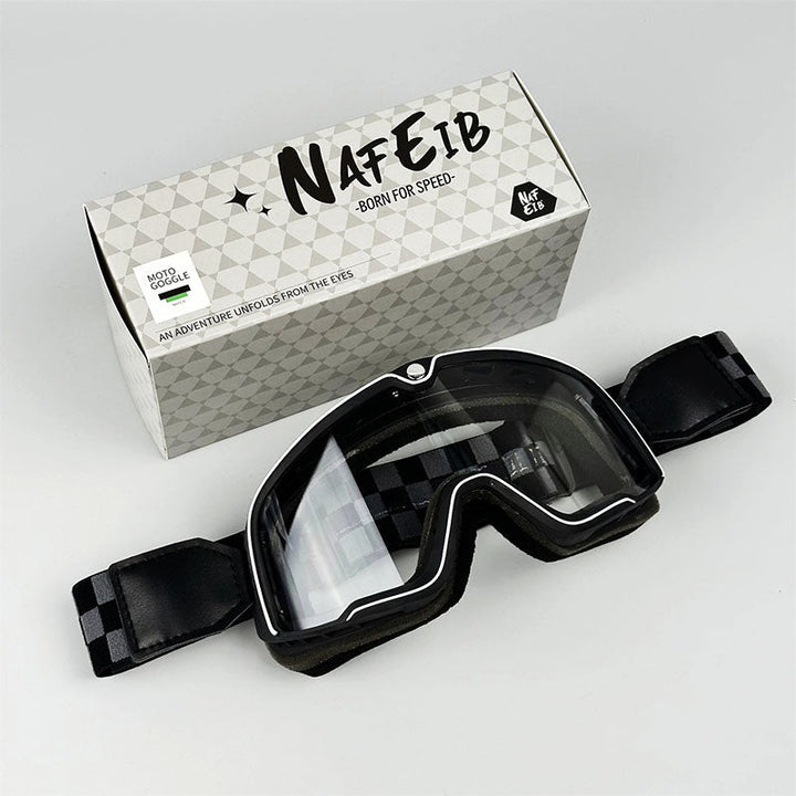 Lisslune | RETRO RIDE GOGGLES – Vintage Motorcycle Eyewear with 100% UV Protection