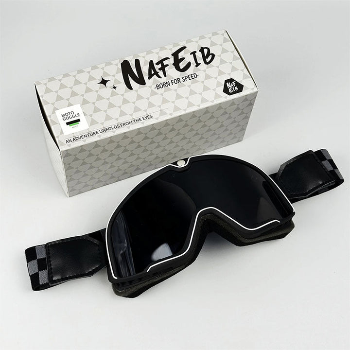 Lisslune | RETRO RIDE GOGGLES – Vintage Motorcycle Eyewear with 100% UV Protection