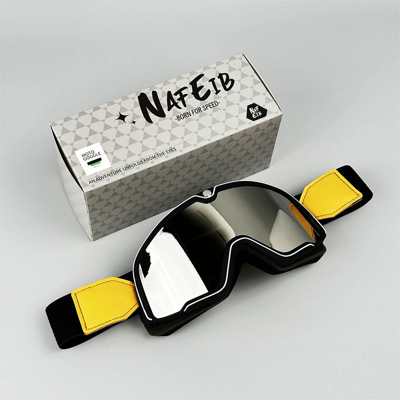 Lisslune | RETRO RIDE GOGGLES – Vintage Motorcycle Eyewear with 100% UV Protection
