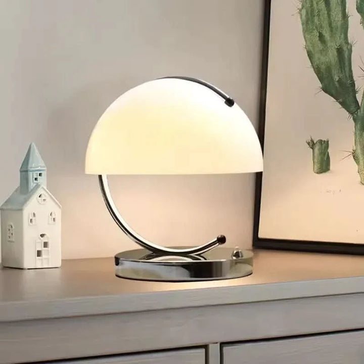Lisslune | Mushroom Glass Table Lamp in Danish Style