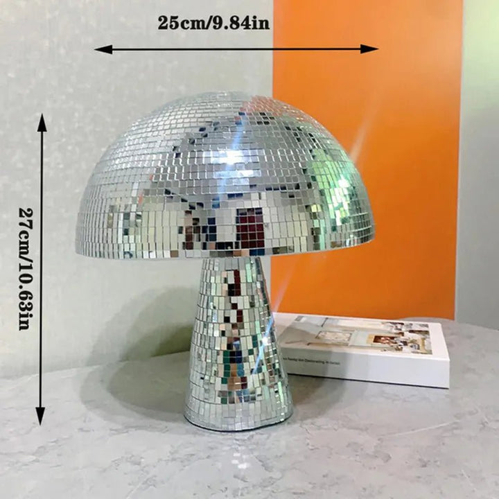 Lisslune | Retro-Style Glass Disco Mushroom Decoration