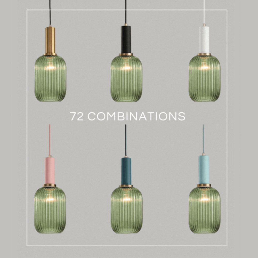 Rynx Nordic Ribbed Glass Pendant Lights