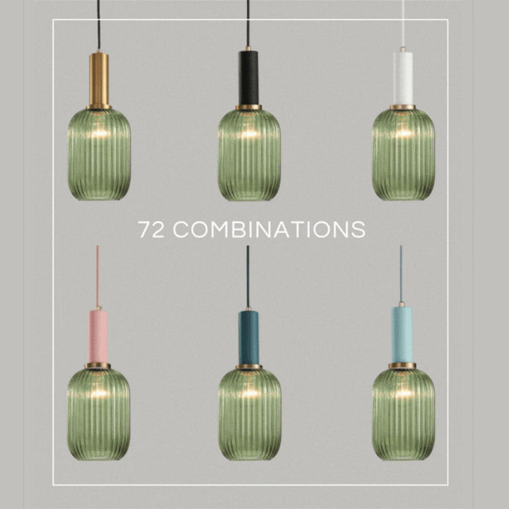 Rynx Nordic Ribbed Glass Pendant Lights