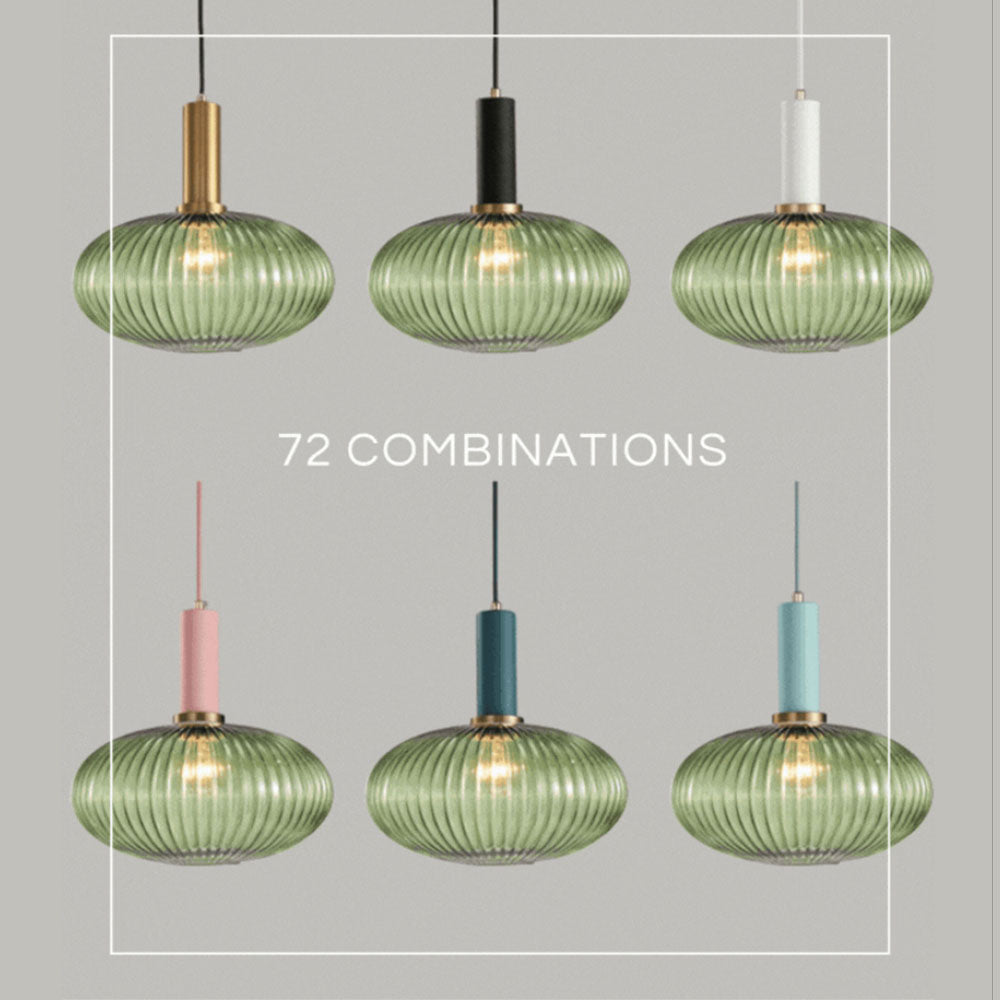Rynx Nordic Ribbed Glass Pendant Lights