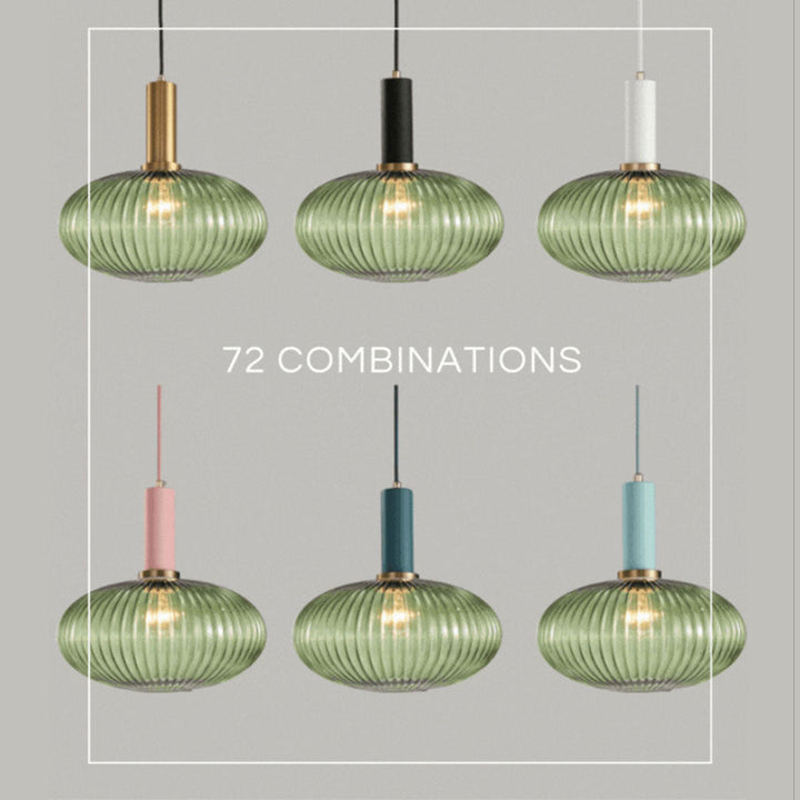 Rynx Nordic Ribbed Glass Pendant Lights