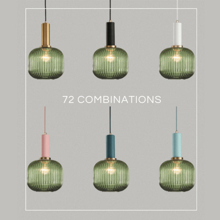 Rynx Nordic Ribbed Glass Pendant Lights