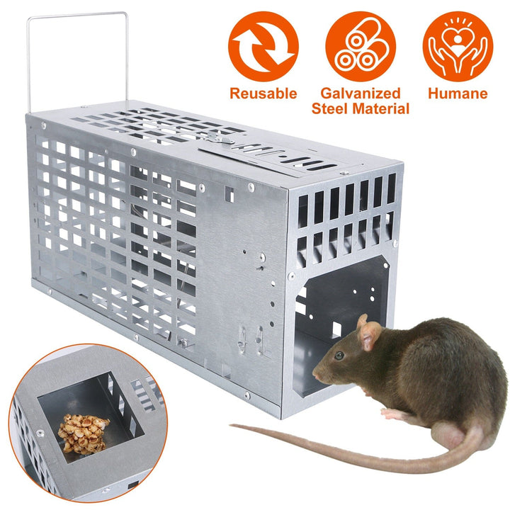 Skorter | Reusable Metal Rat Trap Catch Release Continuous Catch