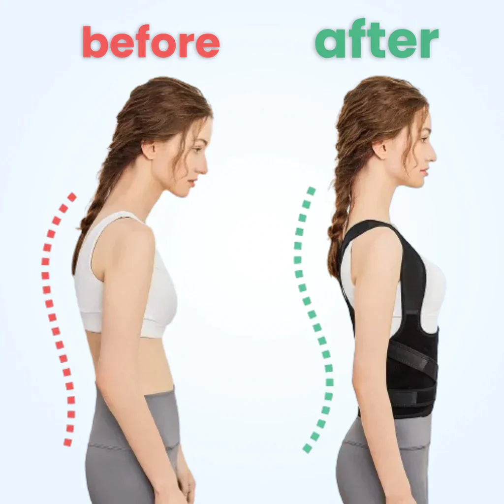 Lisslune | Back Posture Corrector | Adjustable, Breathable Design for Men & Women to Improve Posture and Reduce Back Pain