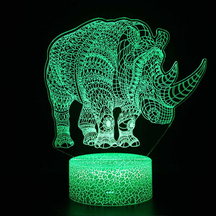 Lisslune | 3D Lamp Rhinoceros Majestic
