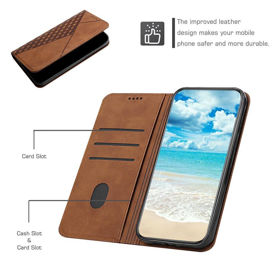 Lisslune | Rhombus pattern wallet case for Samsung Galaxy S21/S20