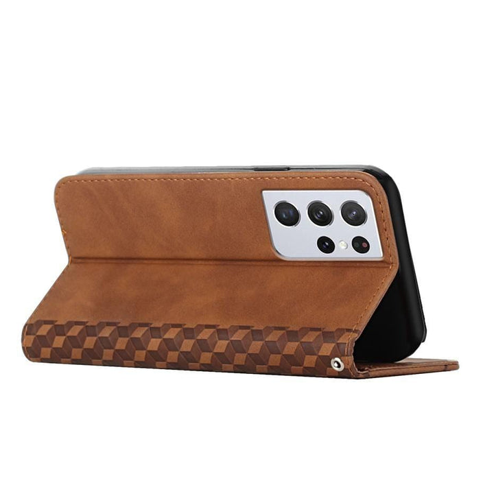 Lisslune | Rhombus pattern wallet case for Samsung Galaxy S21/S20