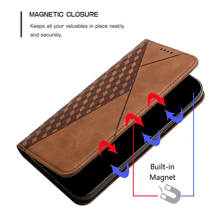 Lisslune | Rhombus pattern wallet case for Samsung Galaxy S21/S20