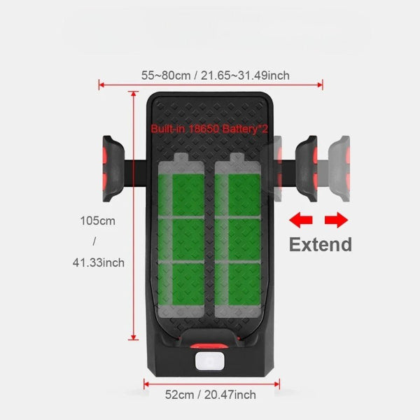 Lisslune | RIDENOVA – All-in-One Bike Gadget with USB Power Bank & Light Control