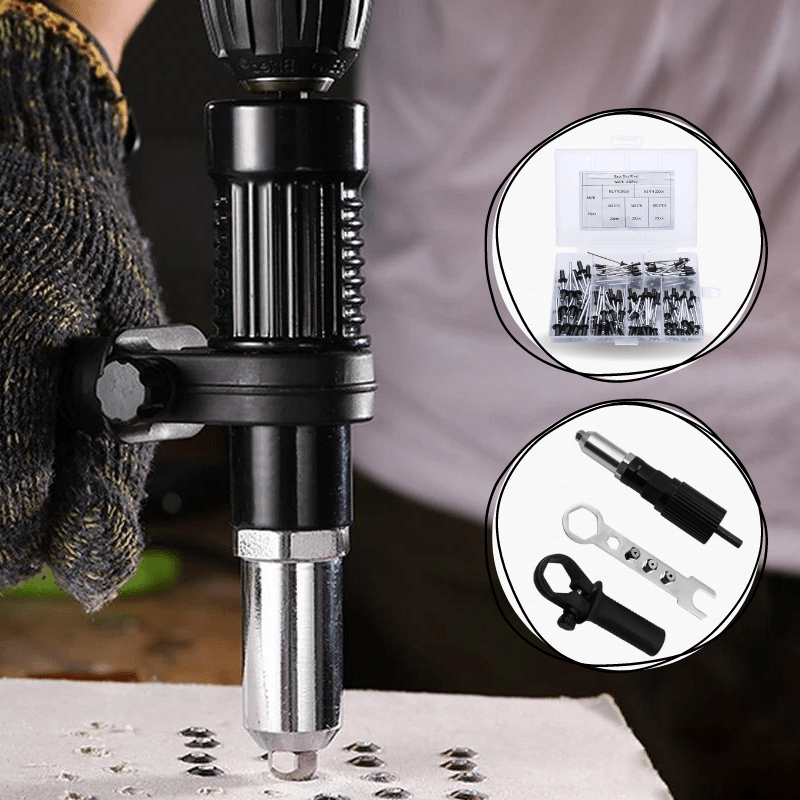 Lisslune | DrillRivet Quick – Universal Adapter for Electric Drill Riveting