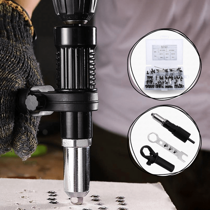 Lisslune | DrillRivet Quick – Universal Adapter for Electric Drill Riveting