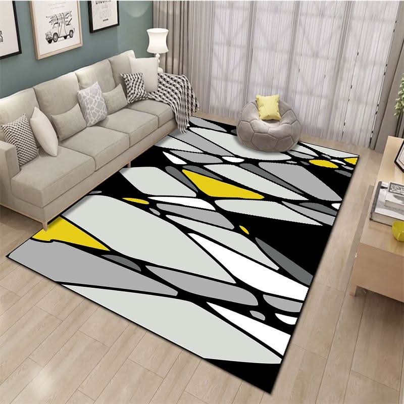 Lisslune | Modern Minimalist Geometric Area Rug for Living Room