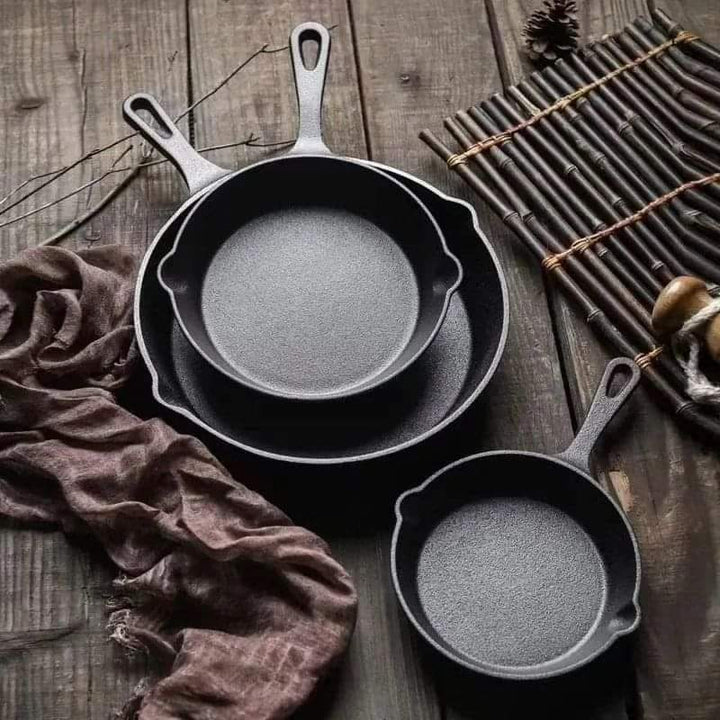Lisslune | 4 Piece Cast Iron Pan