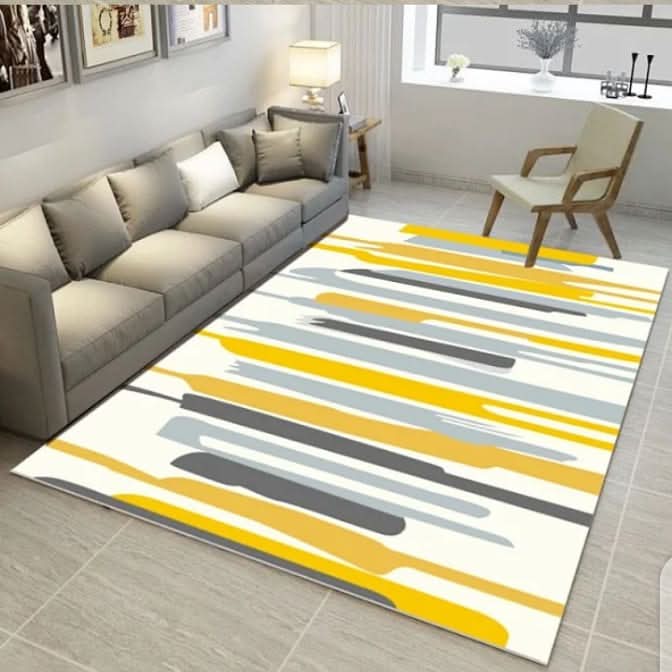 Lisslune | Modern Minimalist Geometric Area Rug for Living Room
