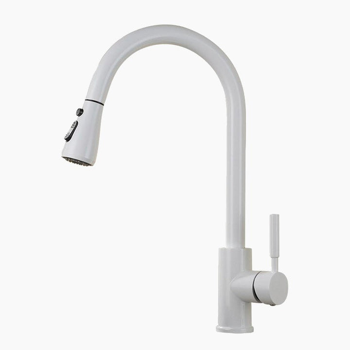 Lisslune | Kitchen with white high-pressure faucet