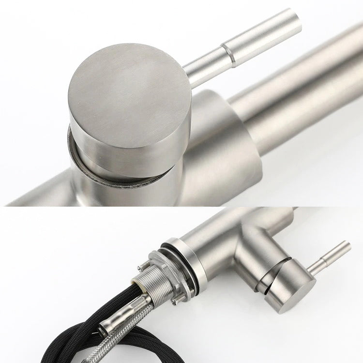 Lisslune | Kitchen with retractable stainless steel spray head