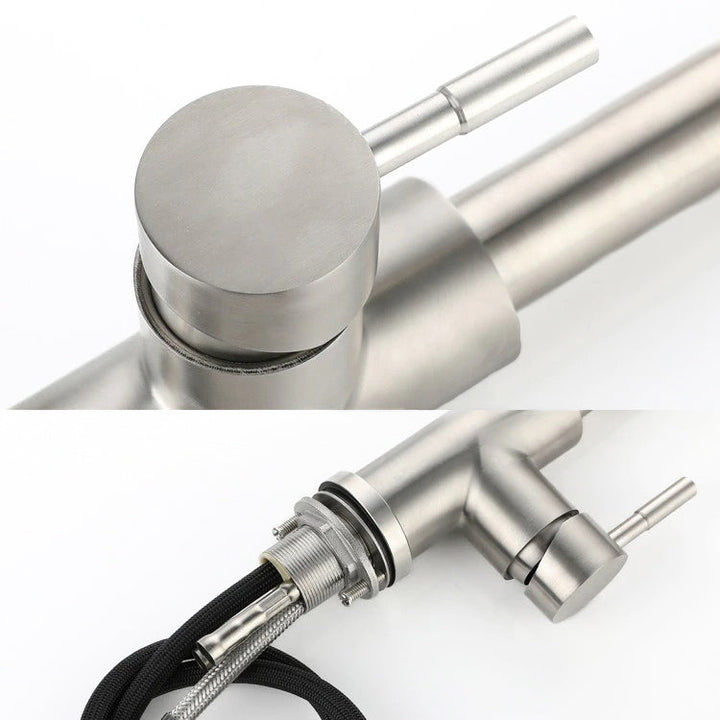 Lisslune | Kitchen with retractable stainless steel spray head