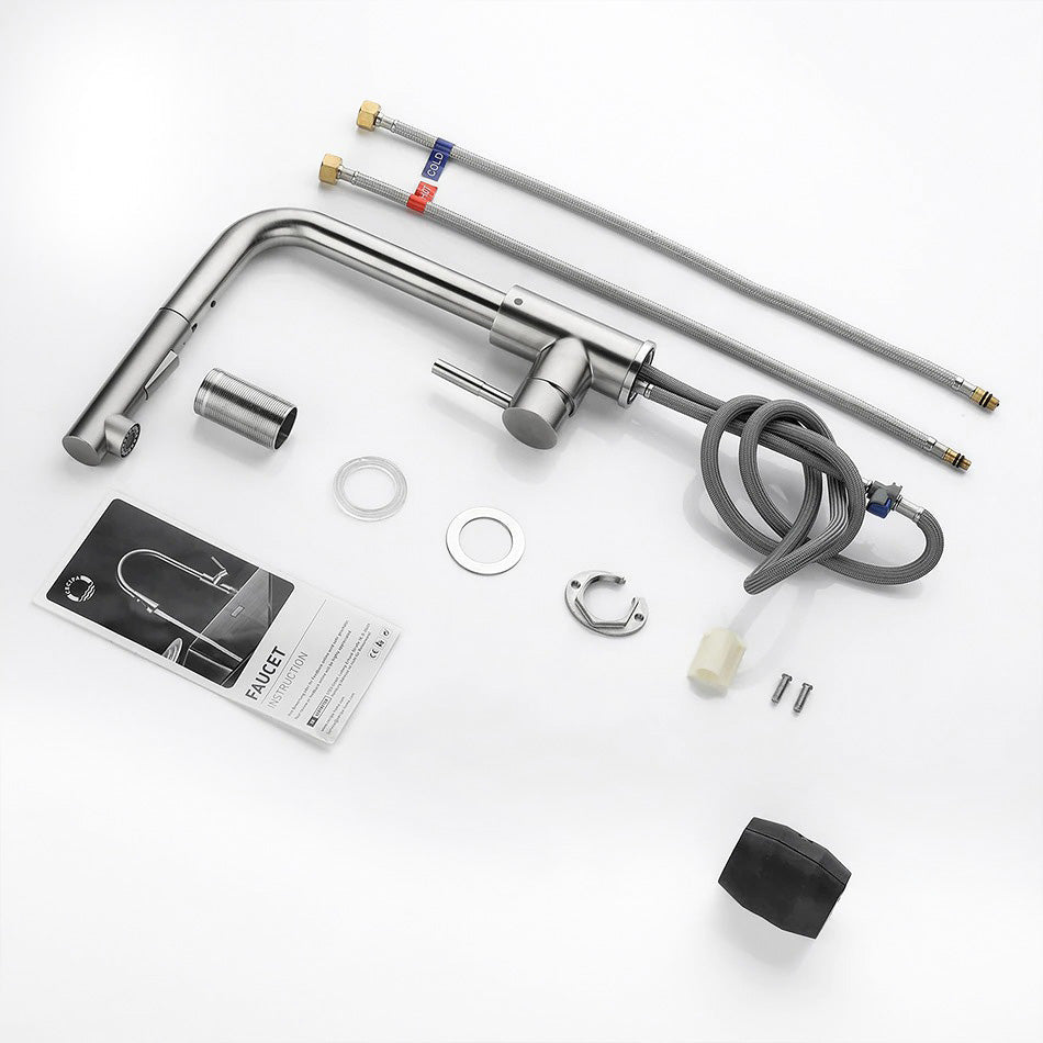 Lisslune | Kitchen with retractable stainless steel spray head