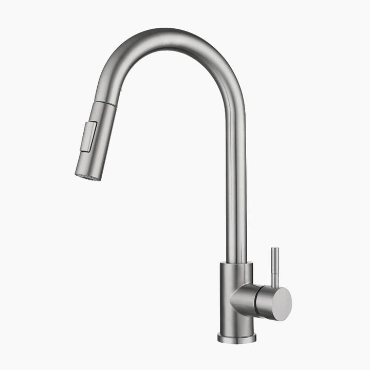 Lisslune | Kitchen with pull-out hose head, stainless steel