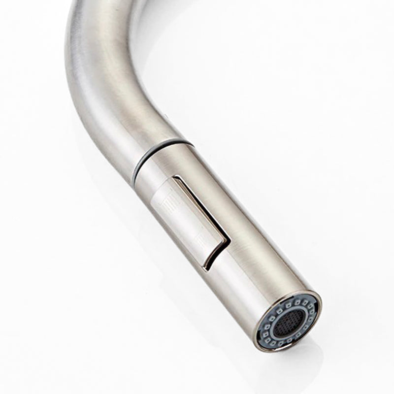 Lisslune | Kitchen with pull-out hose head, stainless steel