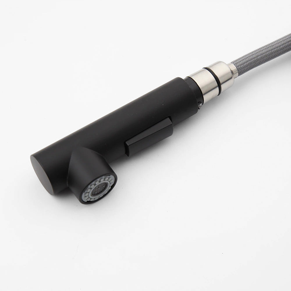 Lisslune | Kitchen with black pull-out shower head