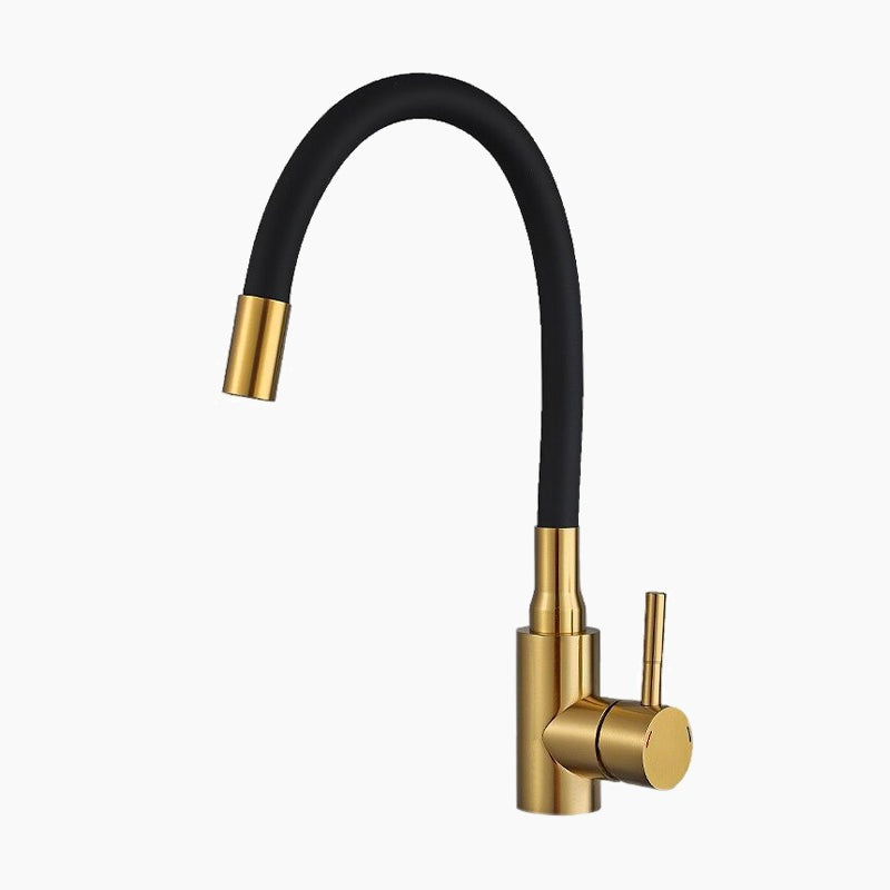 Lisslune | Kitchen flexible gold swan neck