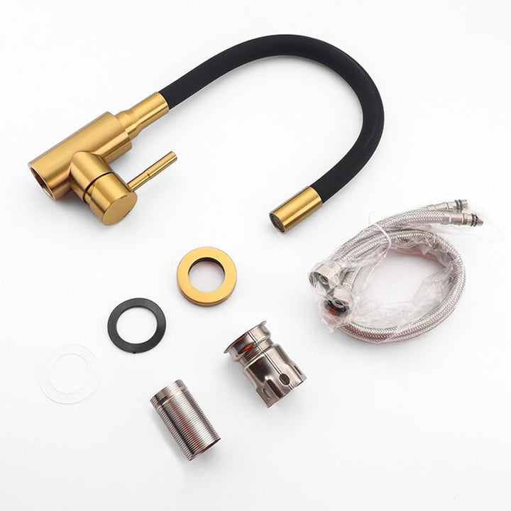 Lisslune | Kitchen flexible gold swan neck